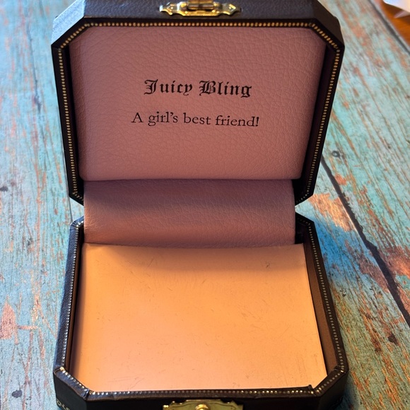 Juicy Couture Gold & Silver Necklace with faux mini diamond ring 💍 charm - Picture 4 of 6